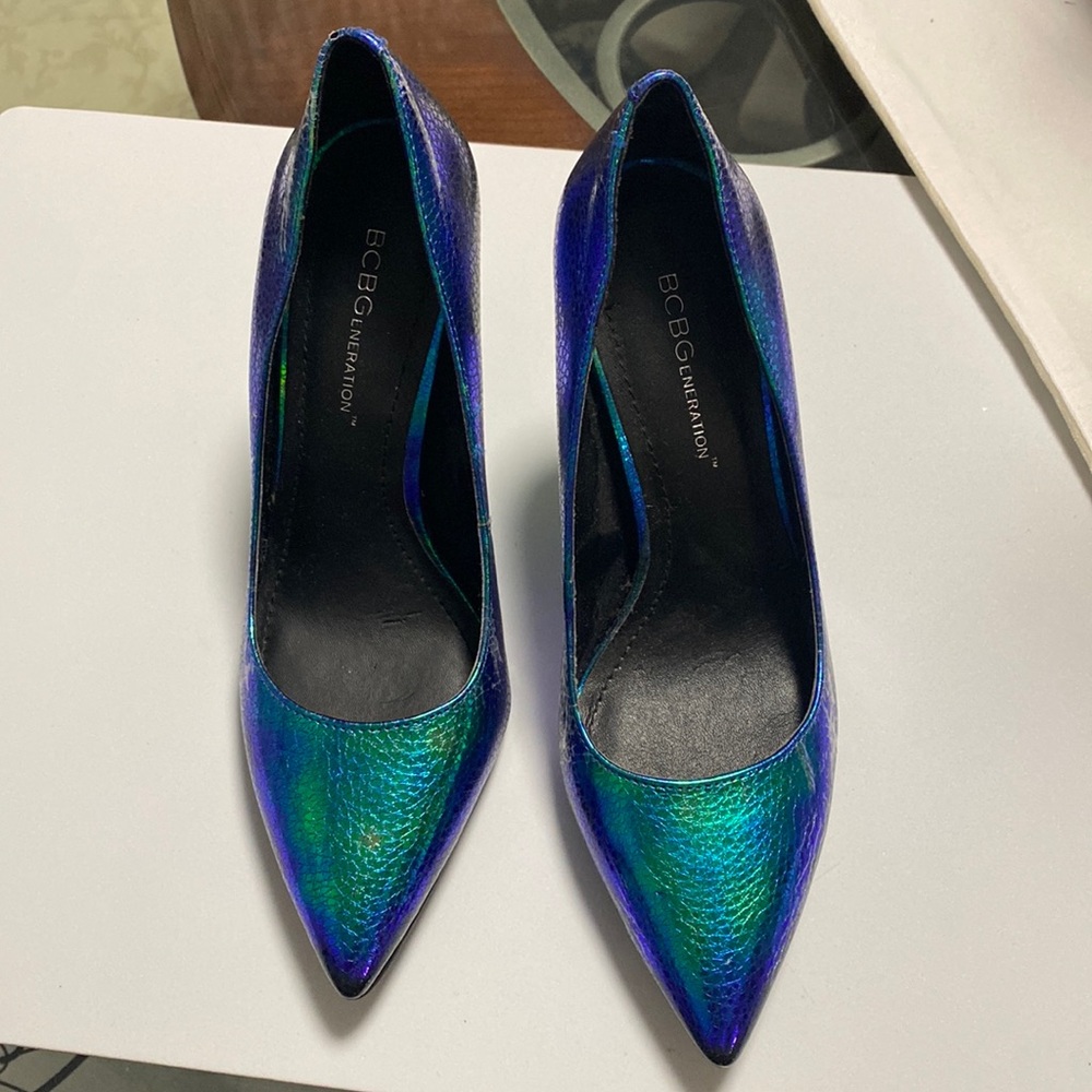 Metallic heels